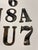 Vintage French Metal Letters and Numbers Set/7 For Sale - Image 4 of 5