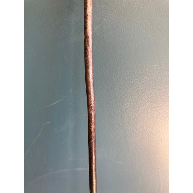 Black Antique Figural Man With Pot on Head Fireplace Poker, Cast Iron For Sale - Image 8 of 9