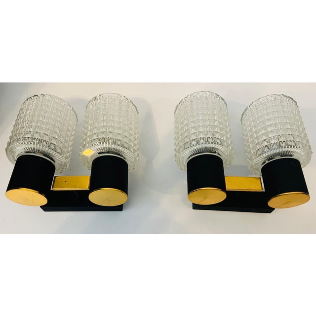 1960s Pair French Lunel 1960s Mid-Century Wall Lights For Sale - Image 5 of 12