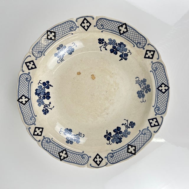 Vintage Jane Model Salad Bowl from KG Lunéville, 1890s For Sale - Image 3 of 9