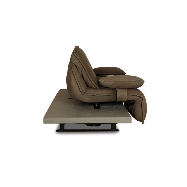 Free Motion Edit 2 Leather Two Seater Green Grey Sofa from Koinor For Sale - Image 14 of 17