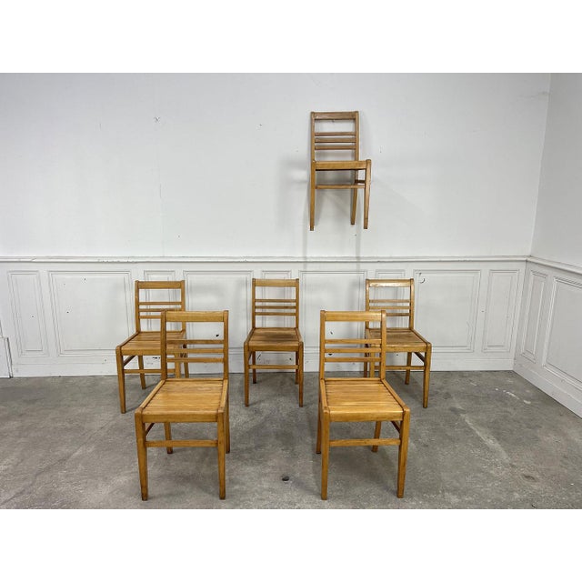 Chairs by René Gabriel, 1950s, Set of 6 For Sale - Image 3 of 10
