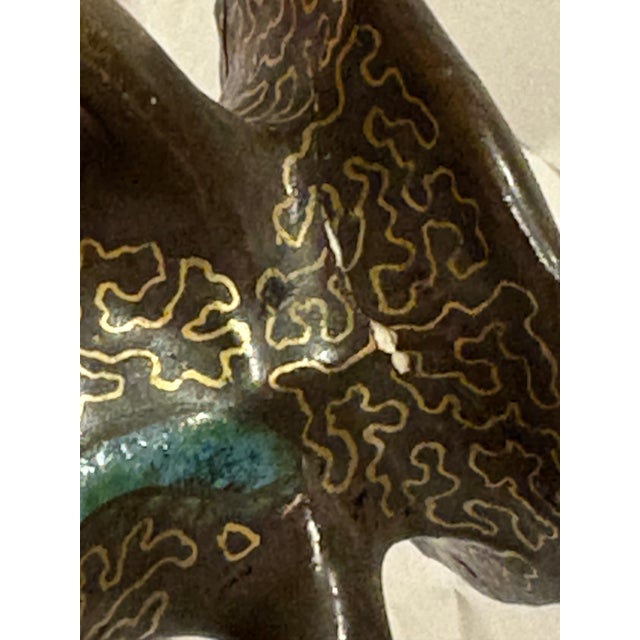 Antique Hand Painted Ceramic Vase by Teplitz For Sale In Houston - Image 6 of 12