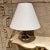 Metal Small Aluminum Table Lamp, Geometric Form, Modern Design, 1980s For Sale - Image 7 of 8