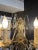 Pair of 1980s Contemporary Rococo Style Brass and Crystal Bi Level Three Light Sconces For Sale - Image 4 of 12