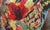 Parrot and Botanical Jacquard Pillow Cover; Every bird, every leaf, every flower on this surface is woven directly into...