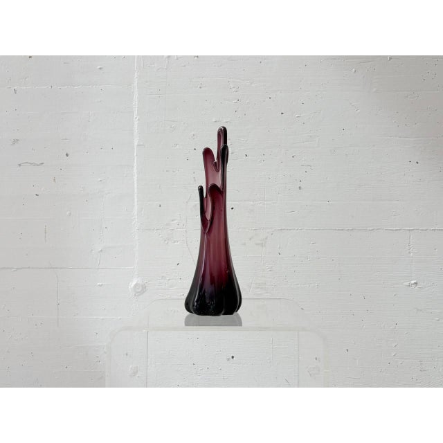 Vintage Murano Glass Vase in Violet, 1950s For Sale - Image 15 of 17