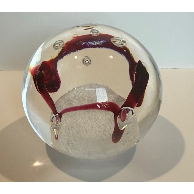 Glass Post-Modern Art Glass Paperweight / Sculpture by Svoboda Karlov For Sale - Image 7 of 7