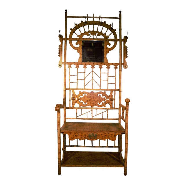 Antique Victorian Bamboo Hall Tree Chairish