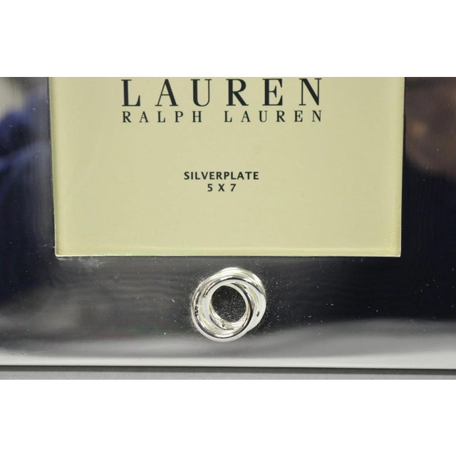 Lauren Ralph Lauren Late 20th Century Lauren Ralph Lauren "Vows" Silver Plated 5x7 Wedding Photo Picture Frame For Sale - Image 4 of 18