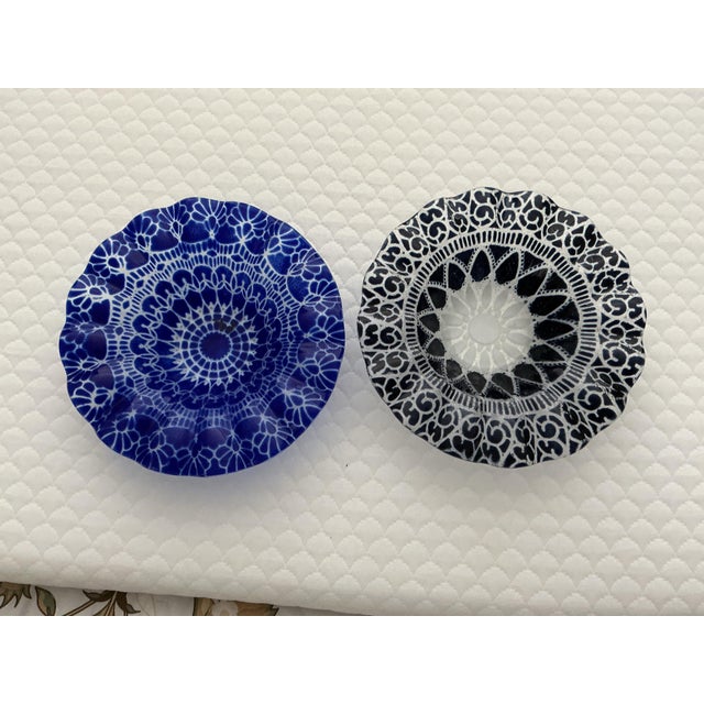 1990s Rare Sydenstricker Ruffled Candy Dishes For Sale - Image 9 of 9