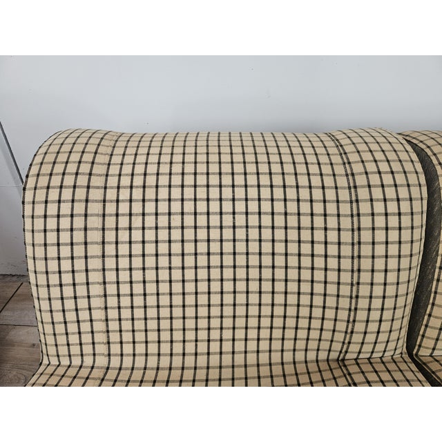 Modular Sofa in Checked Fabric, 1970, Set of 4 For Sale - Image 6 of 18