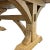 Tan Solid Oak Timber Frame Trestle Table For Sale - Image 8 of 13