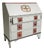 Vintage Handpainted Secretaire with Drawers For Sale