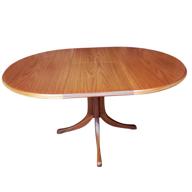 Mid-Century Modern Extending Dining Table and Chairs in Teak, 1970s, Set of 5 For Sale - Image 16 of 18