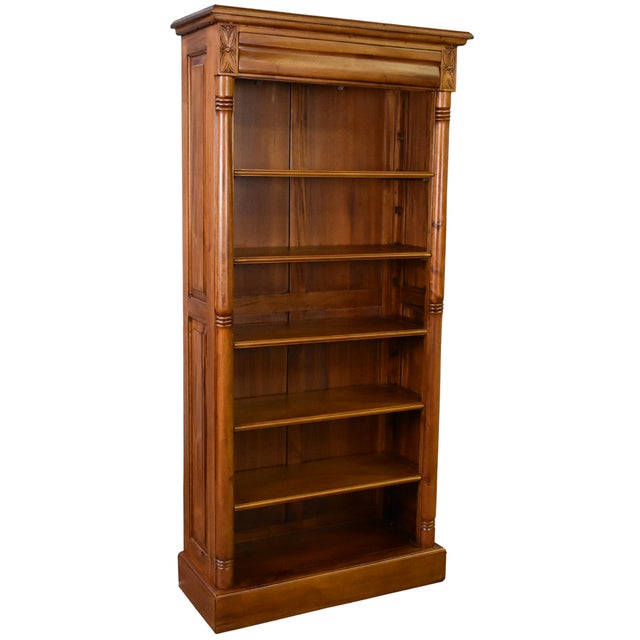 Legacy Open Bookcase - Light Brown Walnut For Sale - Image 10 of 10