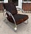 Streamline Moderne Art Deco Tubular Chrome Chair W Cowhide Leather.