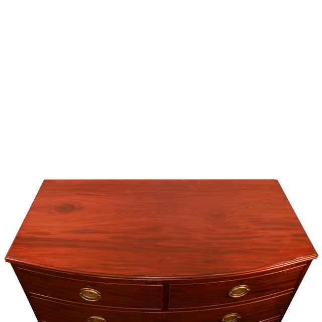 Georgian Mahogany Chest of Five Drawers, Circa 1820s For Sale - Image 4 of 10