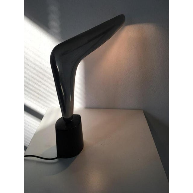 Metal Postmodern Design Boomerang Aluminium Table Lamp, Italy, 1970s For Sale - Image 7 of 17