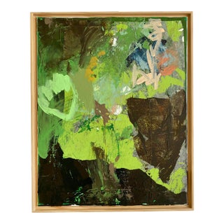 "Mossy 1" Original Mixed Media Painting by Jessalin Beutler For Sale