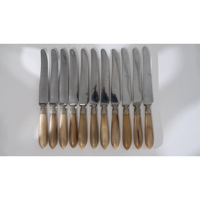 French Mid 20th Century France Ivory Silver Serving Utensil For Sale - Image 3 of 17