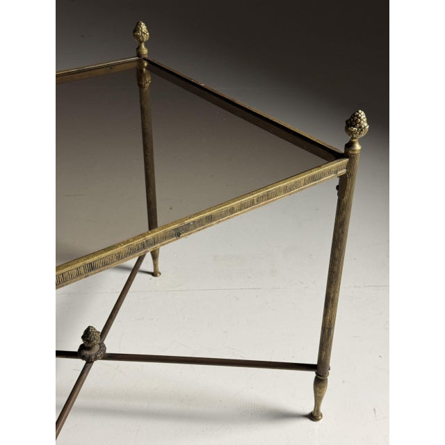 Side table / Coffee table Maison Bagues style. France, mid 20th century Dimensions: 57L x 50.5W x 55H