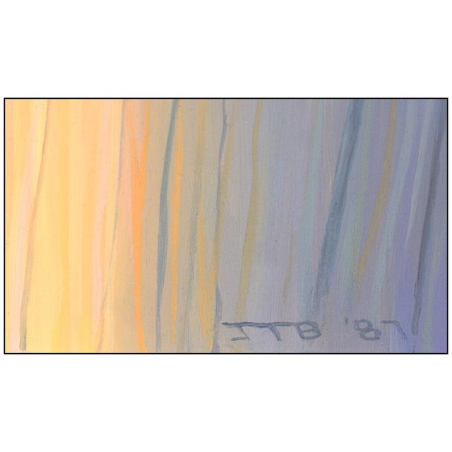Paint 1980s Tree at My Window Diptych, John Beerman For Sale - Image 7 of 8