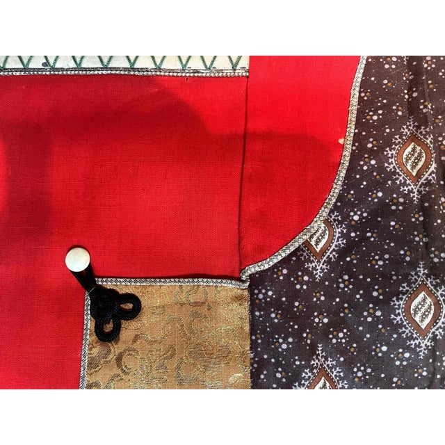 Campaign Antique Japanese Textile Art Campaign Jacket Jinbaori with Mon For Sale - Image 3 of 9