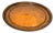 Large Antique Hand-Hammered Copper Tray with Fluted Border, 22 Inch For Sale