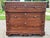19th Century American Flame Mahogany Veneer Marble Top Commode Chest For Sale - Image 4 of 18