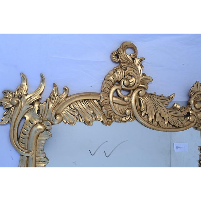 French Art Nouveau Gilt Mirror For Sale - Image 6 of 10