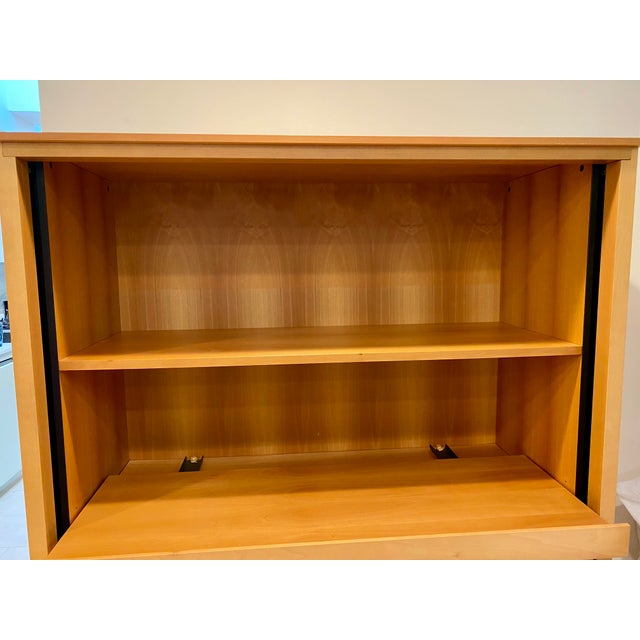 Maxalto Vintage Maxalto (B&b Italia) Modus Wooden Cabinet With Glass Door For Sale - Image 4 of 18