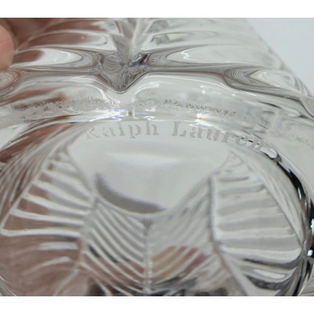 1990s Ralph Lauren Herringbone Double Old Fashioned Whiskey Glasses - Set of 8 For Sale - Image 5 of 5