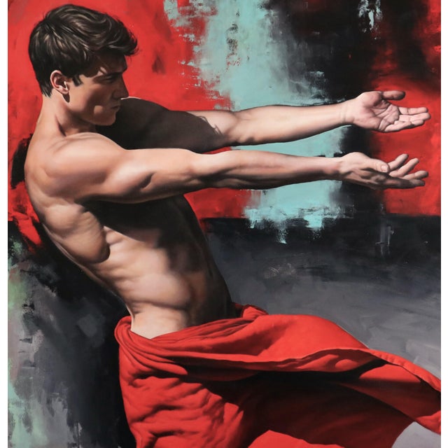 Filippo Manfroni, I'll Be There 2, Oil on Canvas For Sale - Image 4 of 8