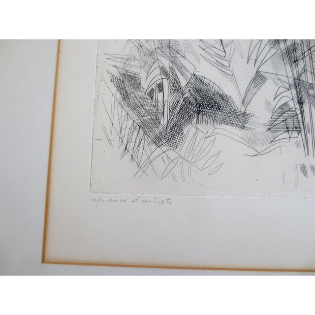Camille Hiliare ( French)1916-2004. A brilliant colorist for sure, this drypoint etching shows the technical mastery of...