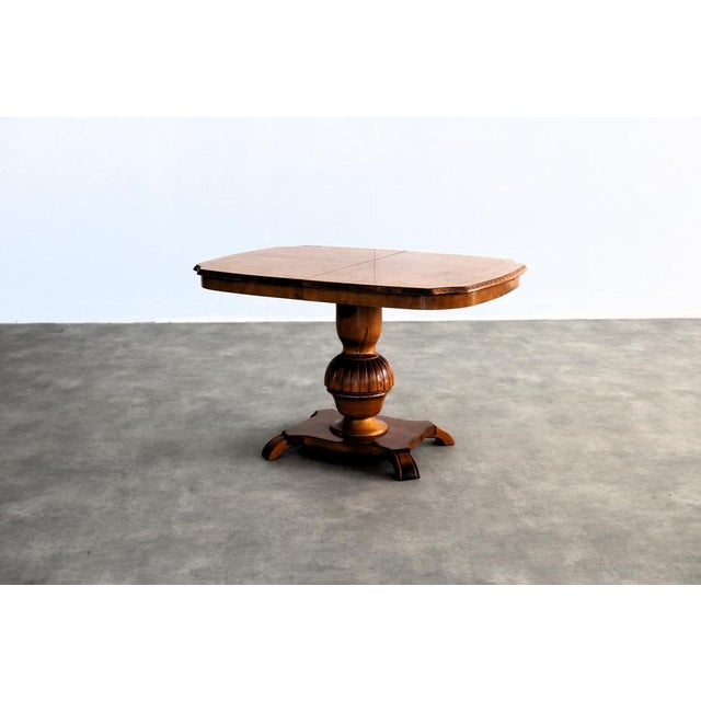 Brown Vintage Swedish Adjustable Dining Table, 1950s For Sale - Image 8 of 8