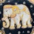 Glass Burmese Kalaga Elephant Pillows- a Pair For Sale - Image 7 of 10