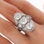 White 1930s Art Deco Top River Vertical Set 6 Carat Old Euro Cut Diamond and Platinum Ring Size 5.5 For Sale - Image 8 of 10