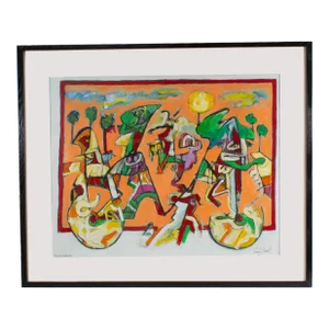 2011 “Rolling Landscape” Abstract Mixed Media Painting by James L. Bruch