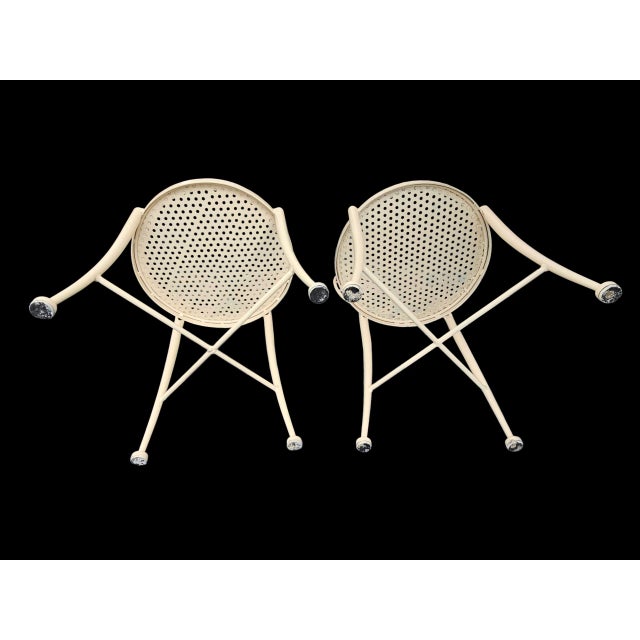 Metal 1960s Vintage Hollywood Regency Wheat-Sheaf Table Set of 3 For Sale - Image 7 of 9