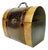 1980s Vintage Americana Boho Chic Wood and Faux Alligator Leather Box, After Ralph Lauren For Sale