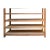 Tan Heavy Chinese Huali Wood Display Cabinet Bookcase Divider For Sale - Image 8 of 9