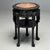 1920s Chinese Heavily Carved, Occasional Tables or Pedestals, Teak, Marble, 1920s For Sale - Image 5 of 12