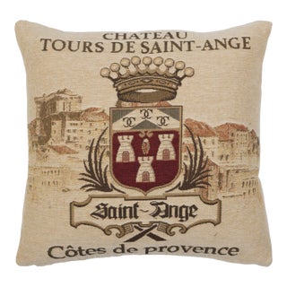 Chateau Saint Ange Cushion With Feather Filler - 33x33cm (13"x13") For Sale