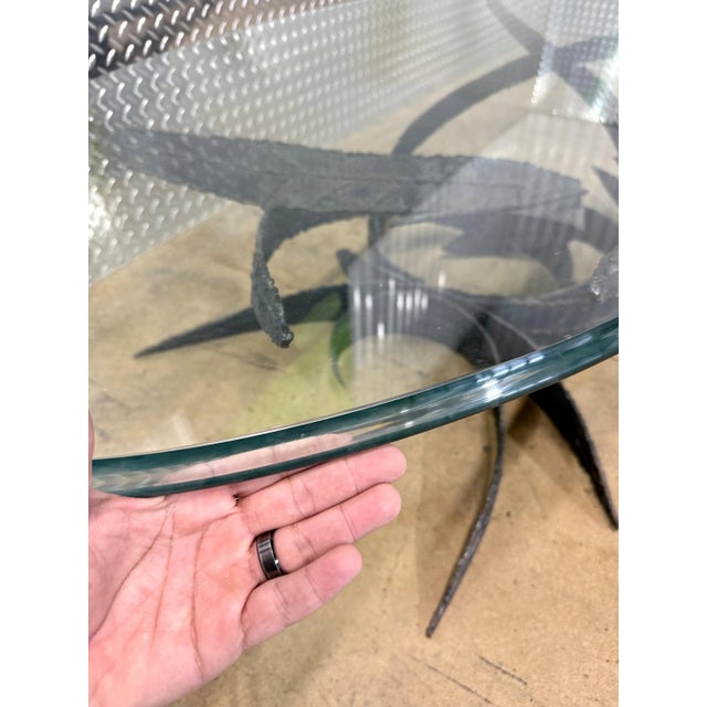 Metal Daniel Gluck Brutalist Cocktail Table For Sale - Image 7 of 11