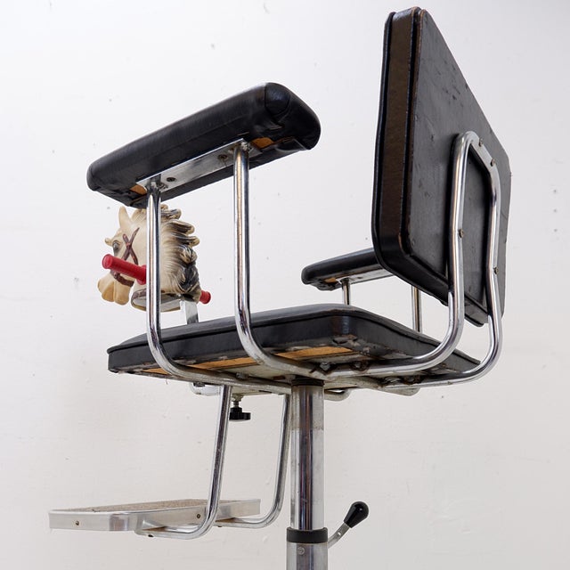 Vintage Children's Hairdresser or Barber Chair from Cavallino, 1950s For Sale - Image 4 of 18