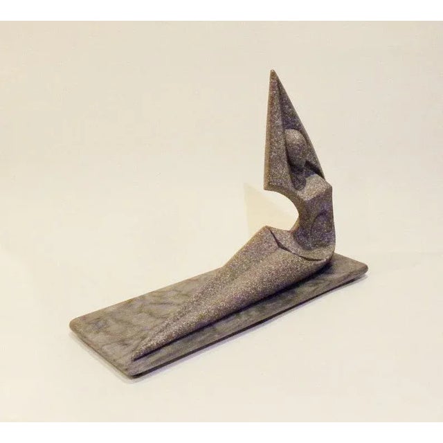 Stone Vintage Mid Century Abstract Female Nude Sculpture - Granite For Sale - Image 7 of 9