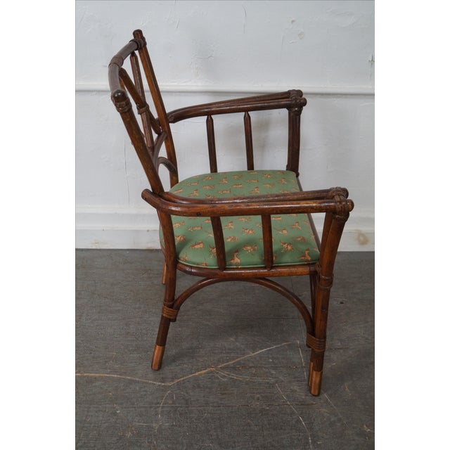 Antique Bent Wood Double X Back Arm Chair | Chairish