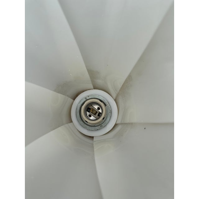 1980s Glamorous Hollywood Regency White Palm Tree Floor Lamp in the Style of Dario Bartolini For Sale In Miami - Image 6 of 15