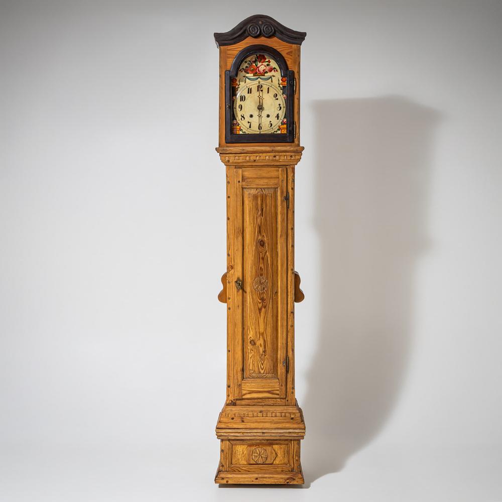 South German Longcase Clock, 1850s | Chairish